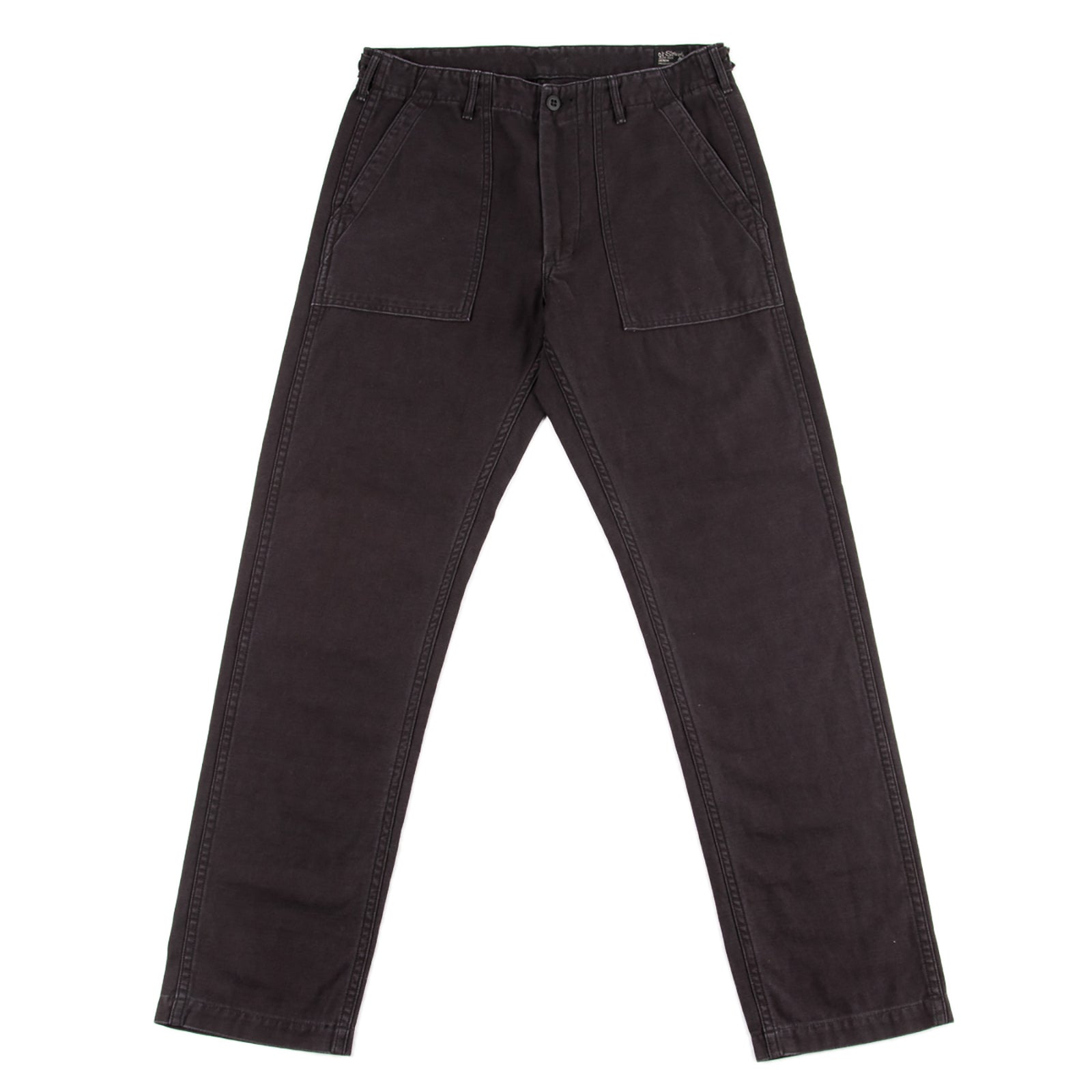 OrSlow Slim Fit Fatigue Pants - Black Stone Washed