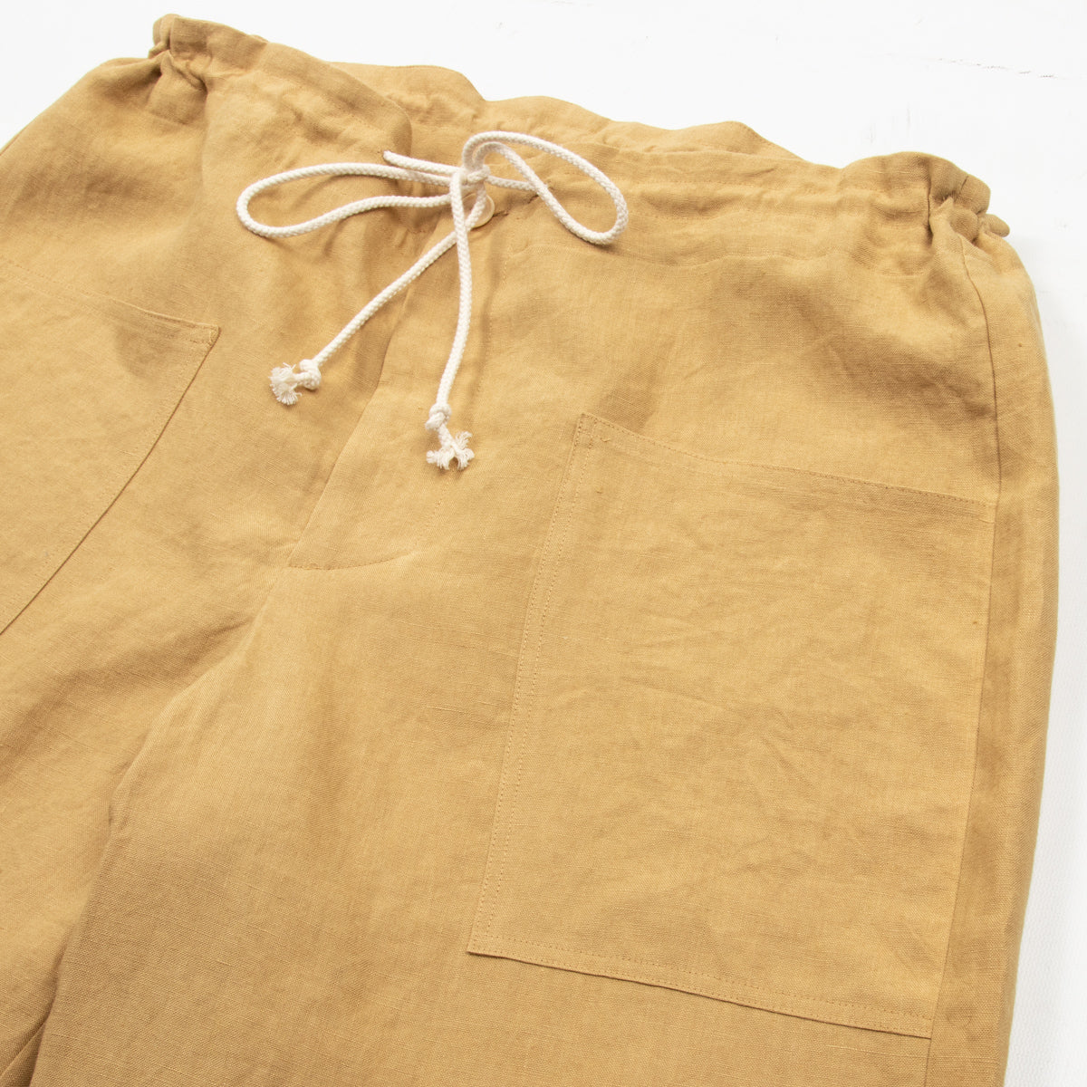 Blluemade Baseball Pant - Cognac Belgian Linen