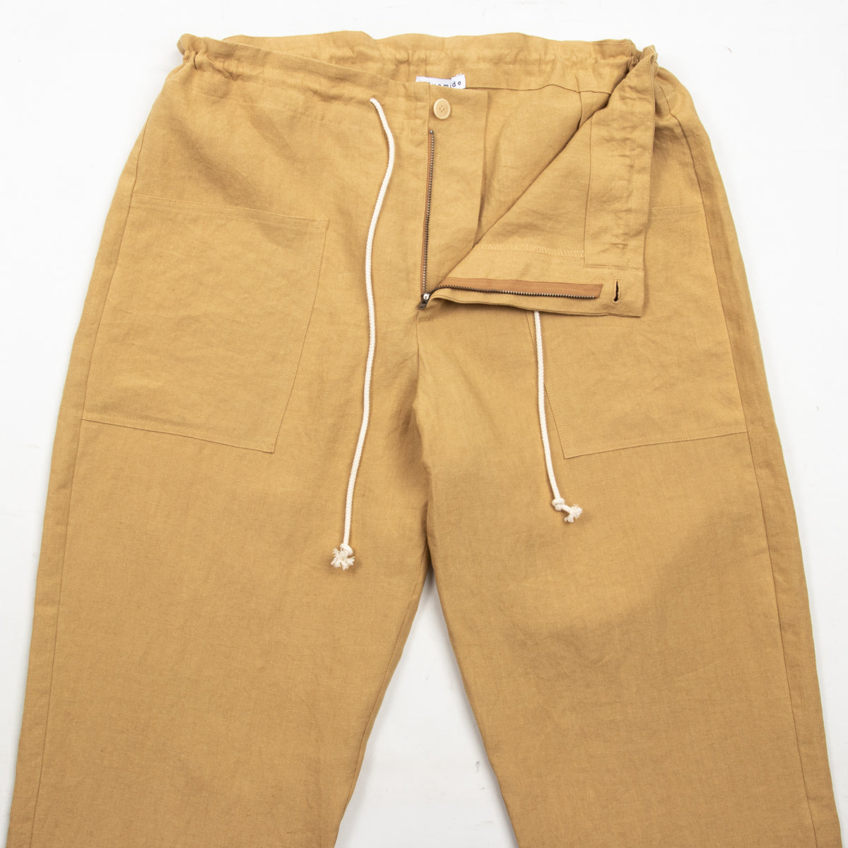 Blluemade Baseball Pant - Cognac Belgian Linen