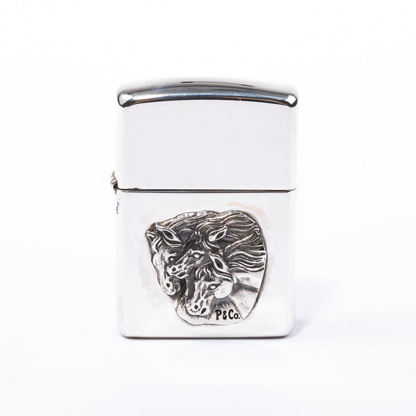 Pharaoh's Horses Zippo - Silver