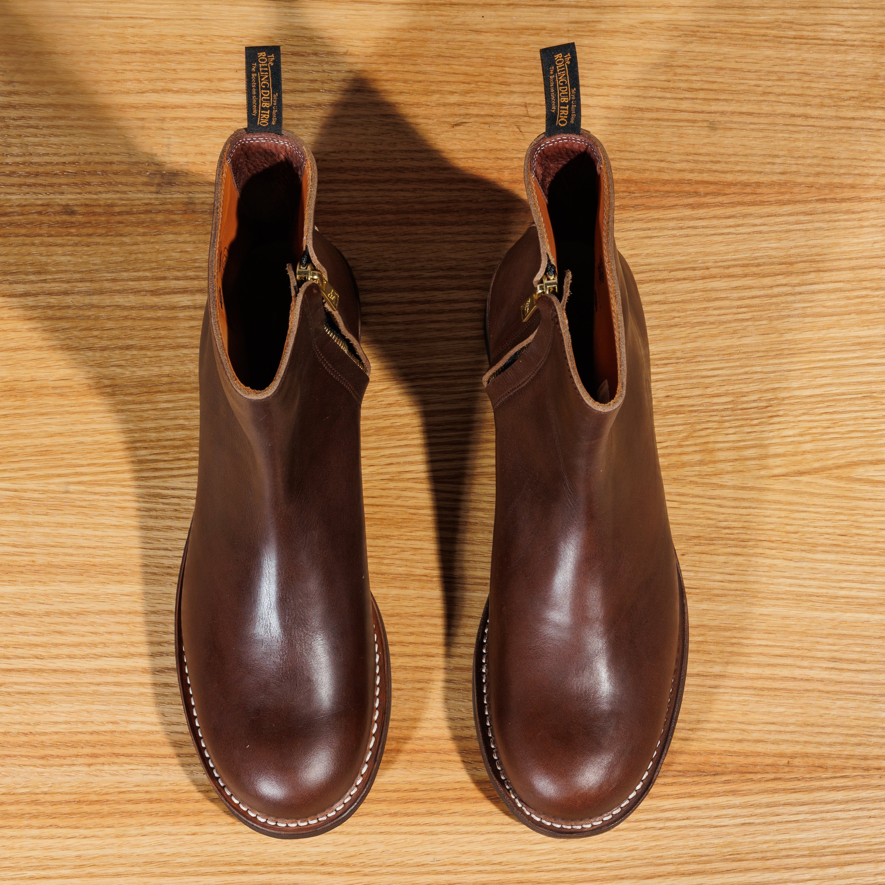 Rolling Dub Trio Casper Side Zip Boot - Brown Oil – Standard & Strange