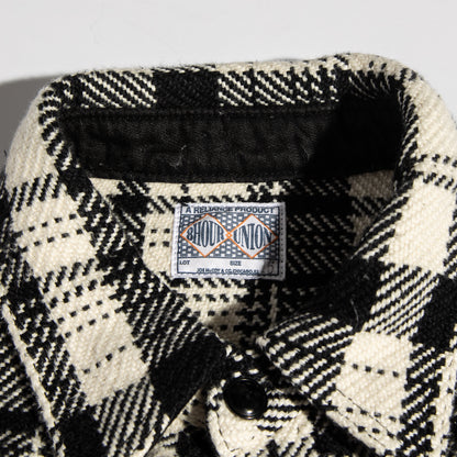The Real McCoy's 8HU Heavy Weight Flannel Shirt - White - Standard & Strange