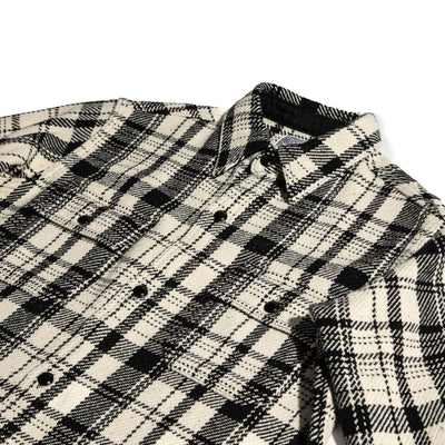 The Real McCoy's 8HU Heavy Weight Flannel Shirt - White - Standard & Strange