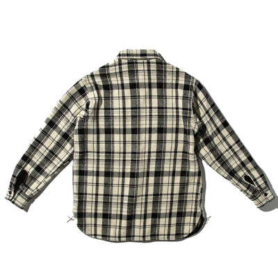 The Real McCoy's 8HU Heavy Weight Flannel Shirt - White - Standard & Strange