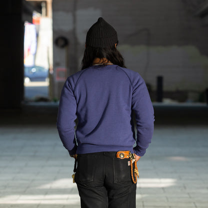 The Real McCoy's 9oz Loopwheel Raglan Sleeve Sweatshirt - MQ Navy - Standard & Strange