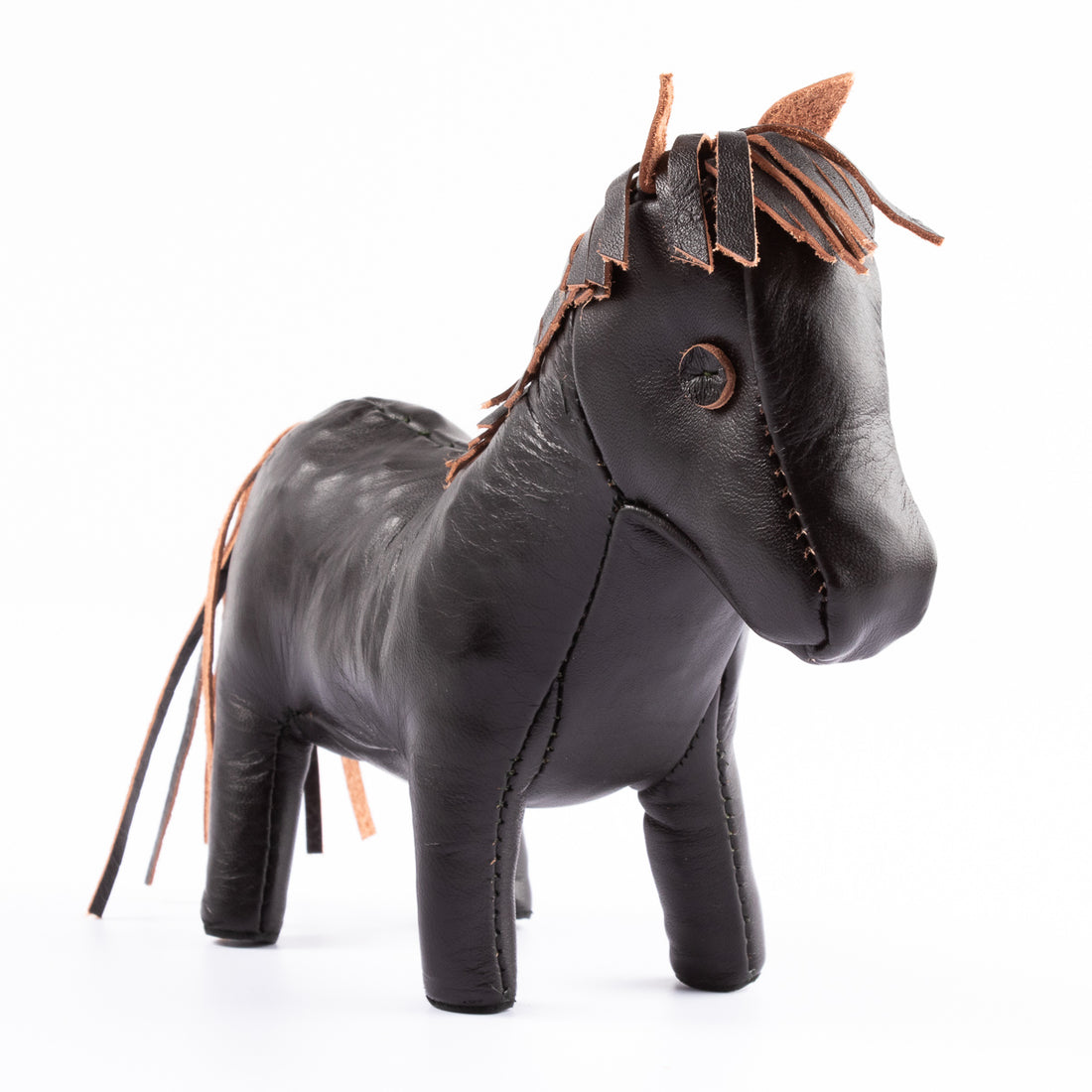 The Real McCoy's Handcrafted Horsehide Donkey - Black - Standard & Strange