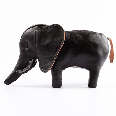 The Real McCoy's Handcrafted Horsehide Elephant - Black - Standard & Strange