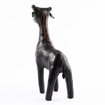 The Real McCoy's Handcrafted Horsehide Giraffe - Black - Standard & Strange