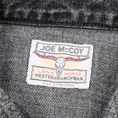 The Real McCoy's Joe McCoy Denim Western Shirt - Black - Standard & Strange