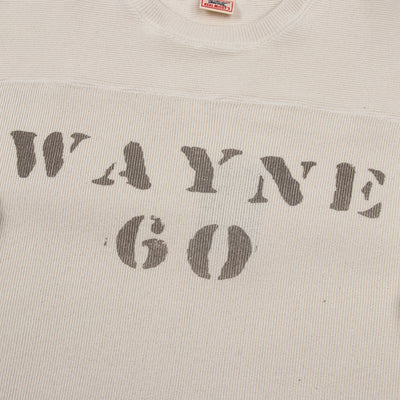 The Real McCoy's Military Football Tee / Wayne - Milk - Standard & Strange