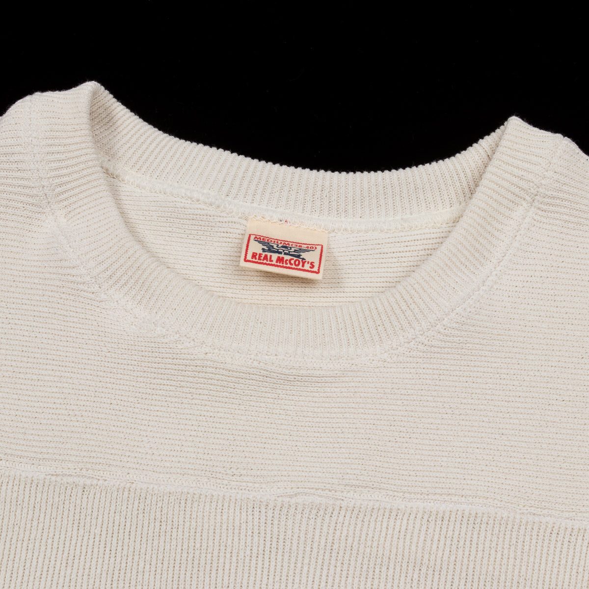 The Real McCoy's Military Football Tee / Wayne - Milk - Standard & Strange