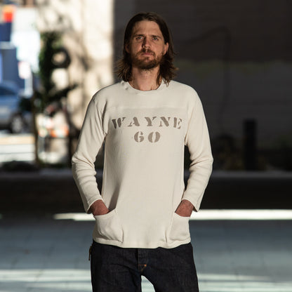 The Real McCoy's Military Football Tee / Wayne - Milk - Standard & Strange