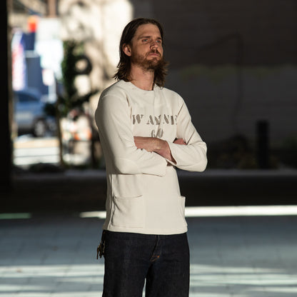 The Real McCoy's Military Football Tee / Wayne - Milk - Standard & Strange