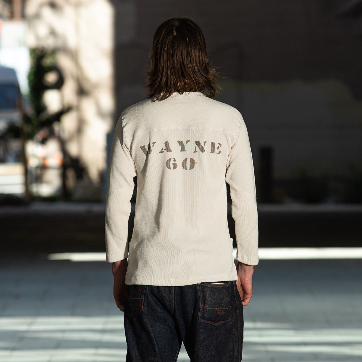 The Real McCoy's Military Football Tee / Wayne - Milk - Standard & Strange