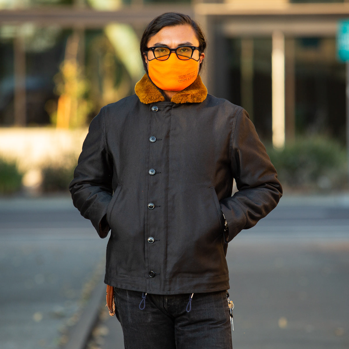 The Real McCoy's The Real McCoy's N-1 Deck Jacket - Navy SPL 