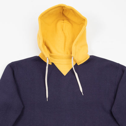 The Real McCoy's Loopwheel After Hooded Parka - Blue/Yellow - Standard & Strange