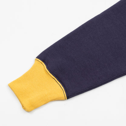 The Real McCoy's Loopwheel Crewneck Sweatshirt - Two-Tone Blue/Yellow - Standard & Strange