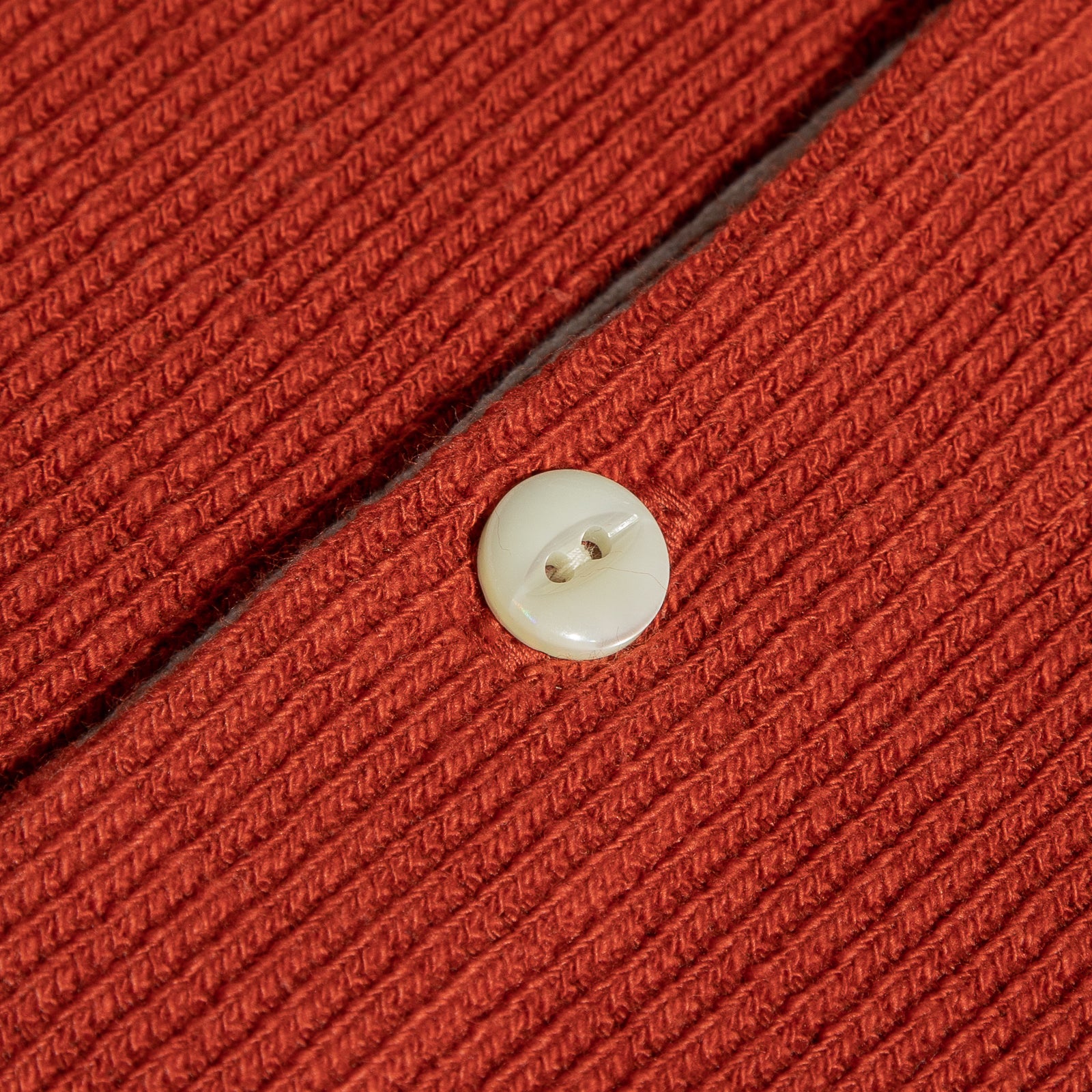 The Real McCoy's Western Cardigan Stitch Henley Shirt - Brick Red - Standard & Strange
