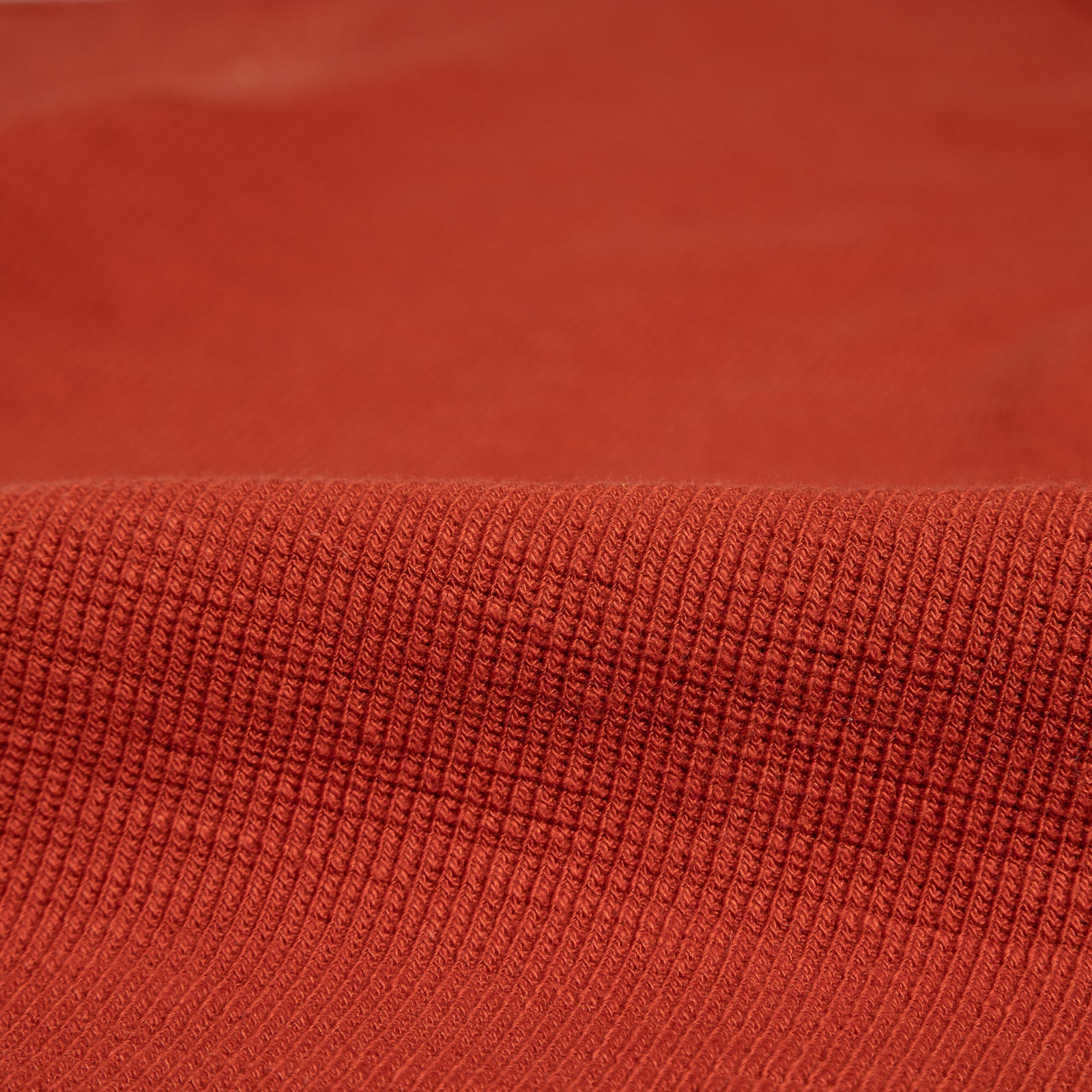 The Real McCoy's Western Cardigan Stitch Henley Shirt - Brick Red - Standard & Strange