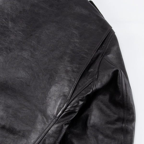 Eastman Leather Clothing Roadstar Jacket - Black Horsehide - Standard ...