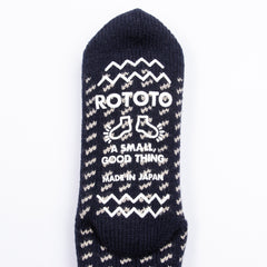 RoToTo Comfy Room Socks - Bird's Eye Navy - Standard & Strange