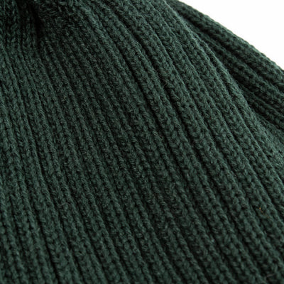 RoToTo Cotton Roll-Up Beanie - Dark Green - Standard & Strange