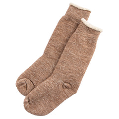 RoToTo Double Face Merino/Organic Cotton Socks - Camel - Standard & Strange