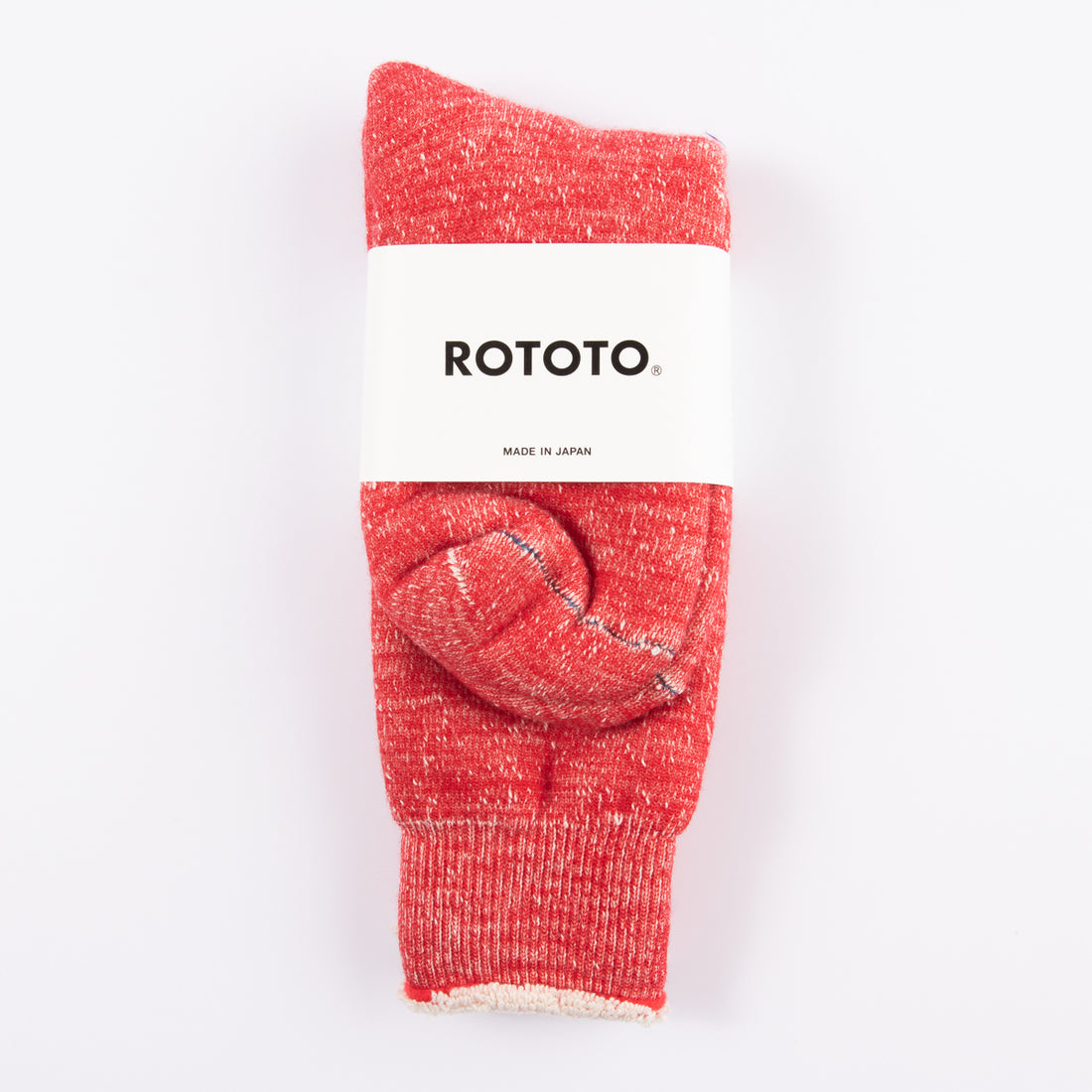 RoToTo Double Face Merino/Organic Cotton Socks - Red - Standard & Strange