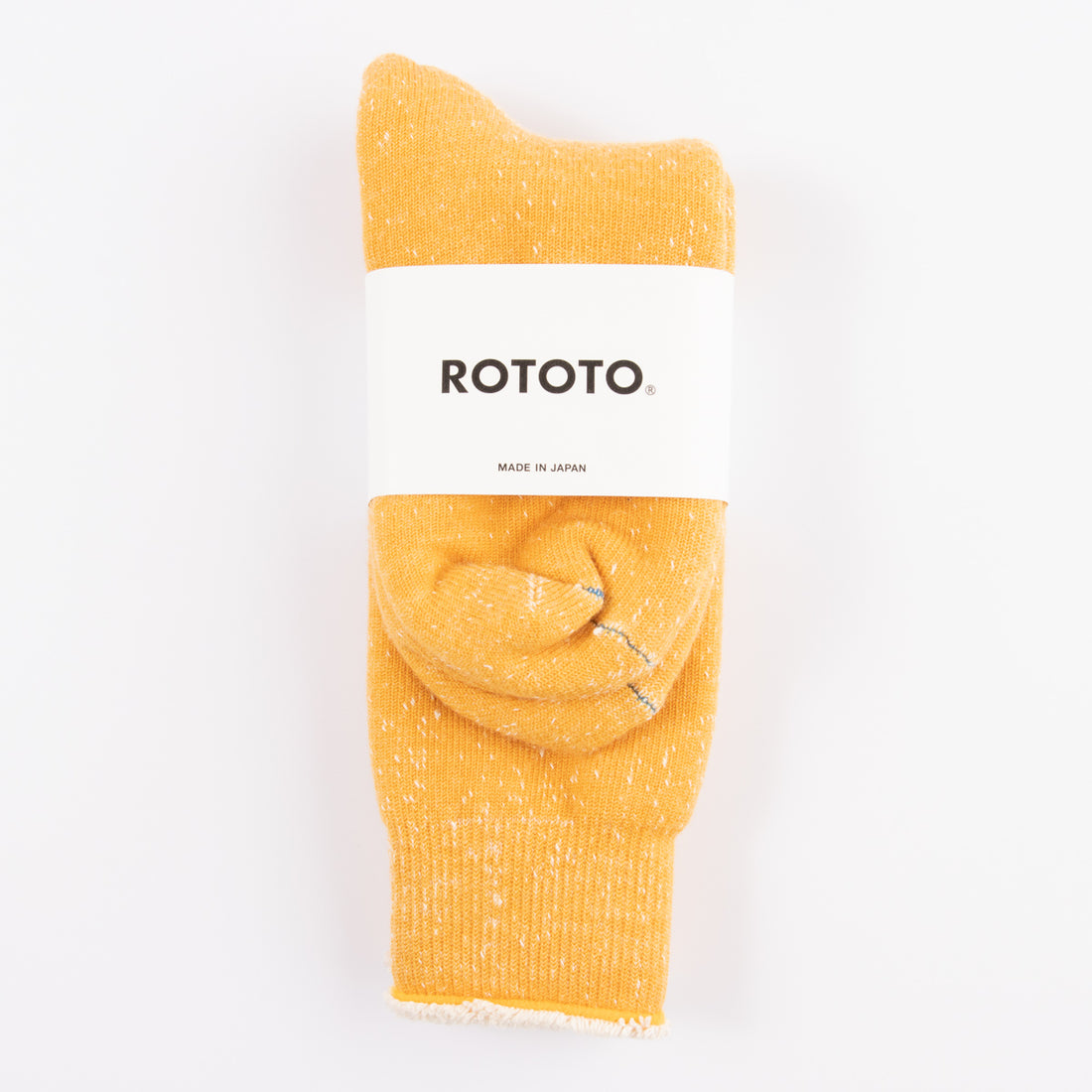 RoToTo Double Face Merino/Organic Cotton Socks - Yellow - Standard & Strange