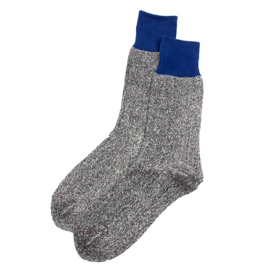 RoToTo Double Face Silk/Cotton Socks - Blue/Gray - Standard & Strange