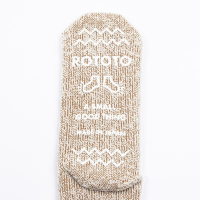 RoToTo Extra Fine Merino Premium Bulky Socks - Khaki/White - Standard & Strange