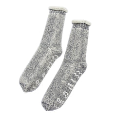 RoToTo Extra Fine Merino Premium Bulky Socks - Navy/White - Standard & Strange
