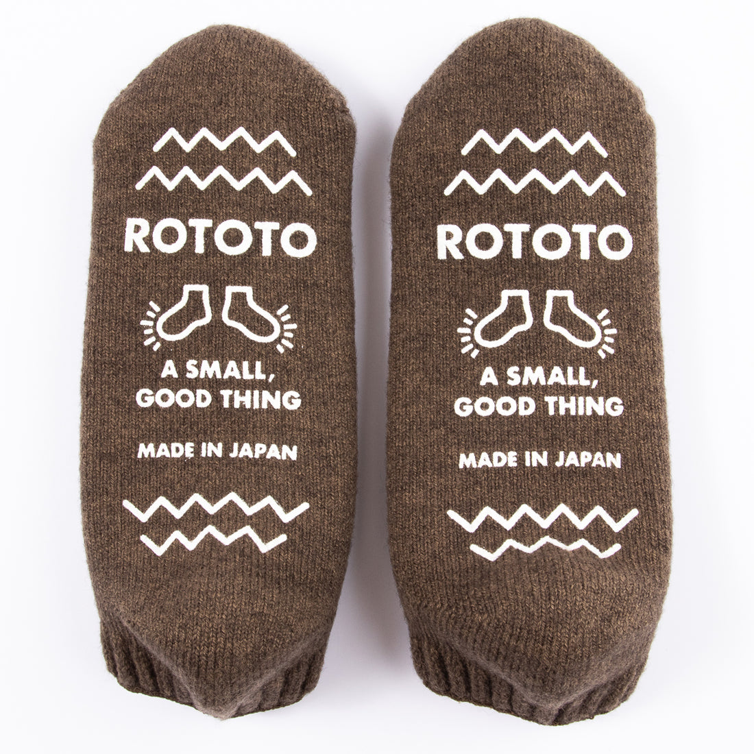 RoToTo Pile Socks Slipper - Mixed Brown - Standard & Strange