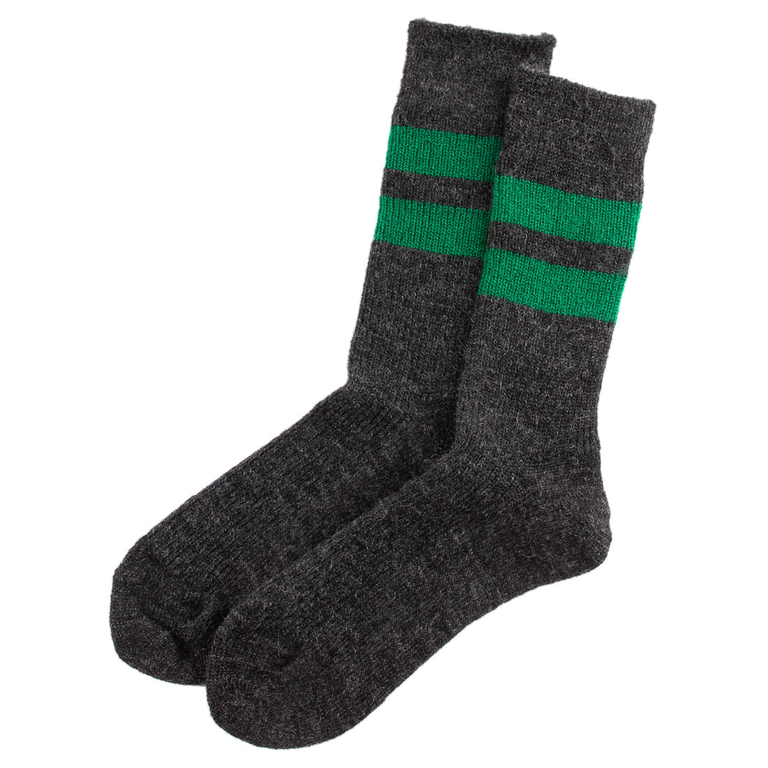 RoToTo Reversible Brushed  Mohair Socks - Charcoal - Standard & Strange