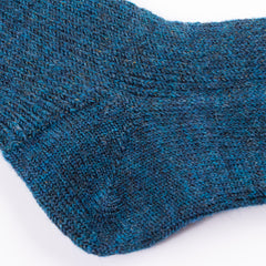 RoToTo Reversible Brushed  Mohair Socks - Dark Blue - Standard & Strange