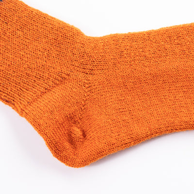 RoToTo Reversible Brushed  Mohair Socks - Orange - Standard & Strange