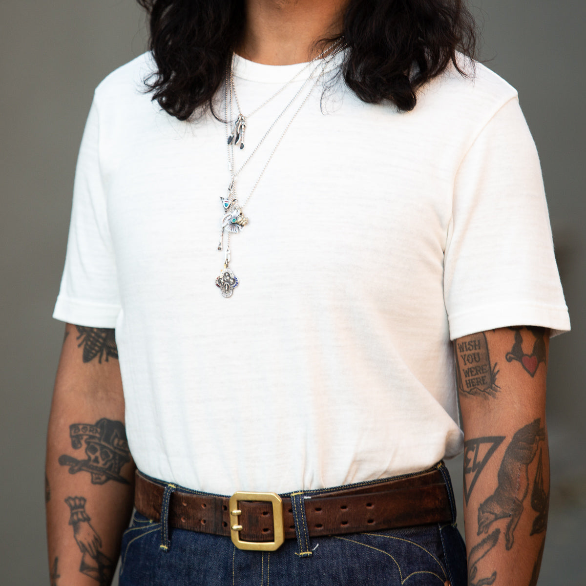 Standard & Strange Wakayama Special Loopwheel Tee - Cream