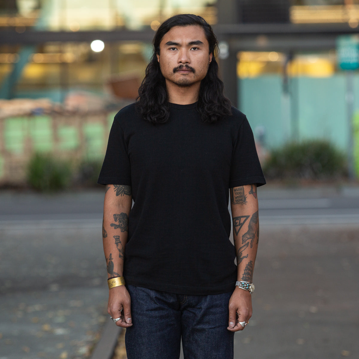 Standard & Strange Wakayama Special Loopwheel Tee Black