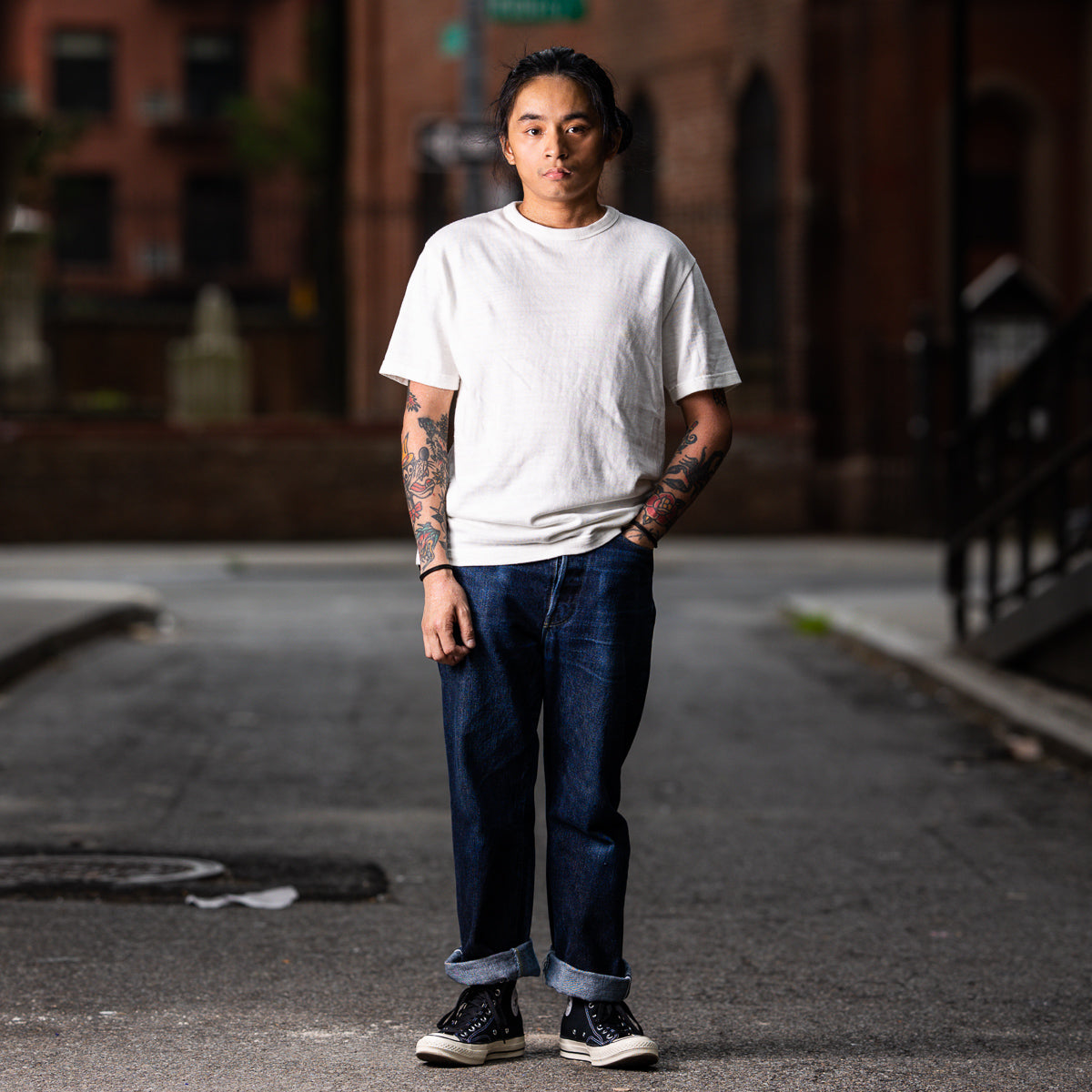 Standard & Strange Wakayama Special Loopwheel Tee - Cream