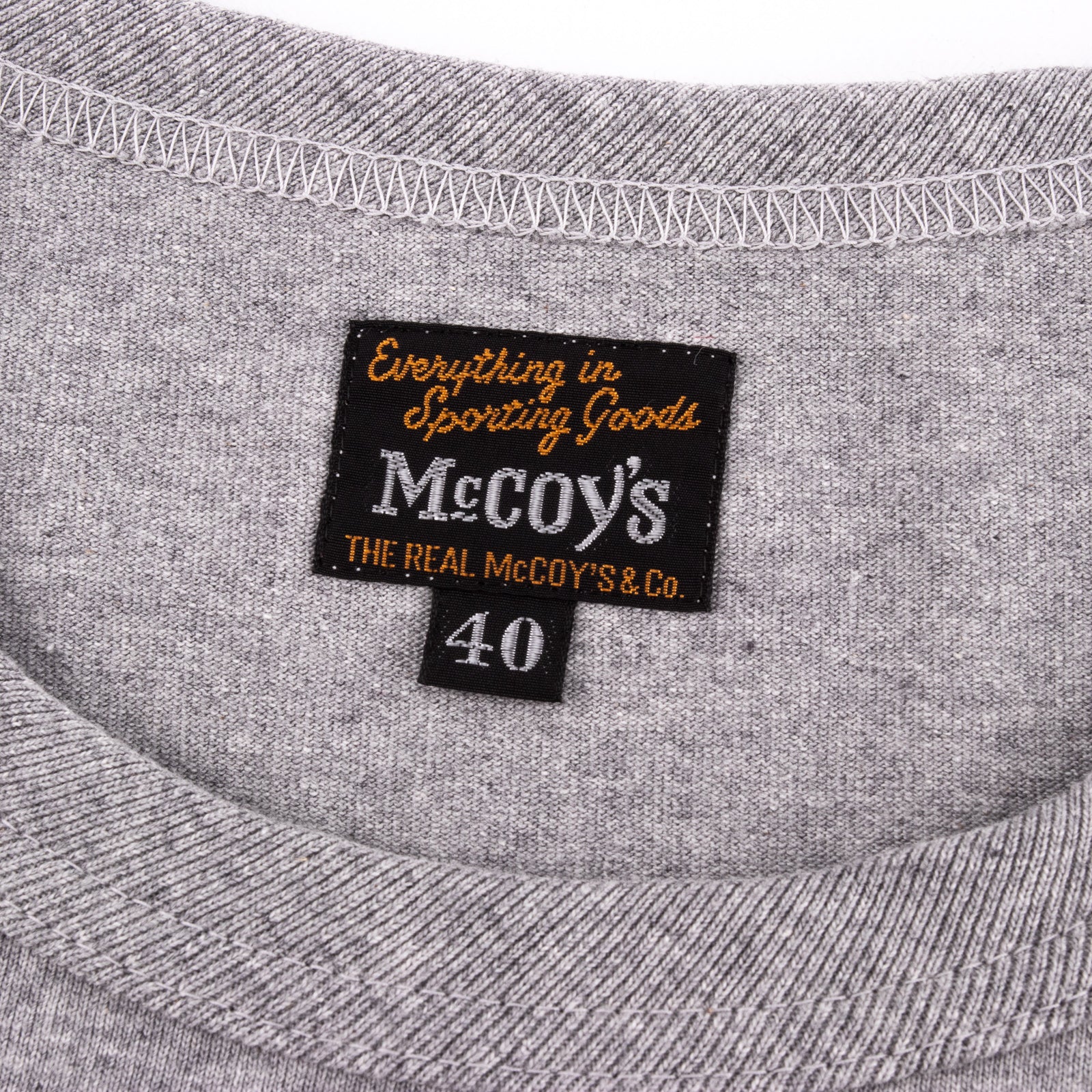 The Real McCoy's Short Sleeve Logo Tee - Gray - Standard & Strange