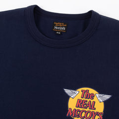 The Real McCoy's Short Sleeve Logo Tee - Navy - Standard & Strange