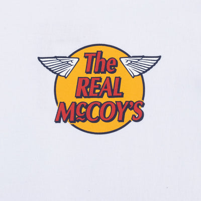 The Real McCoy's Short Sleeve Logo Tee - White - Standard & Strange