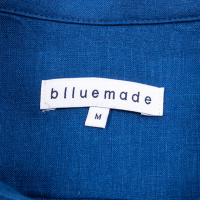 Blluemade Short Sleeve Shirt - Azure Blue Belgian Linen - Standard & Strange