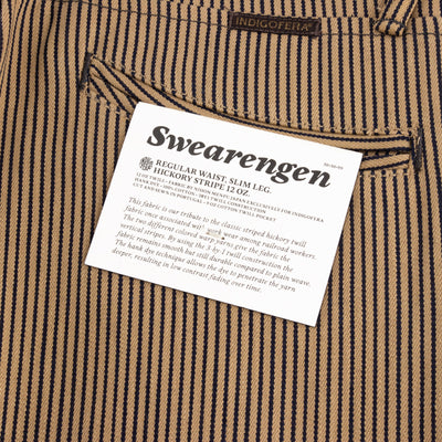 Indigofera Swearengen Pant - Indigo/Root Hickory Stripe - Standard & Strange