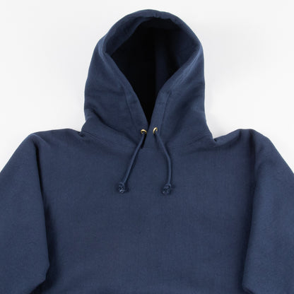 The Real McCoy's Ball Park Heavyweight Hooded Sweatshirt - Navy - Standard & Strange