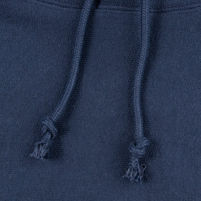 The Real McCoy's Ball Park Heavyweight Hooded Sweatshirt - Navy - Standard & Strange