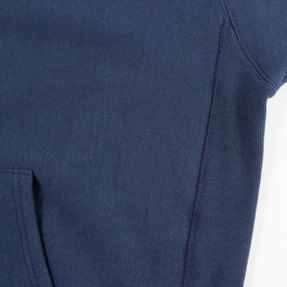 The Real McCoy's Ball Park Heavyweight Hooded Sweatshirt - Navy - Standard & Strange