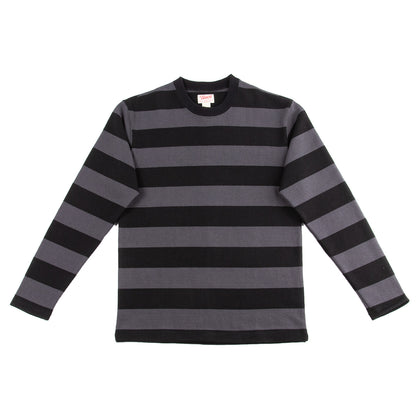 The Real McCoy's Buco Heavy Stripe Racing Jersey - Gray/Black - Standard & Strange