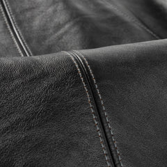 The Real McCoy's Dead Wood Leather Jacket - Black - Standard & Strange