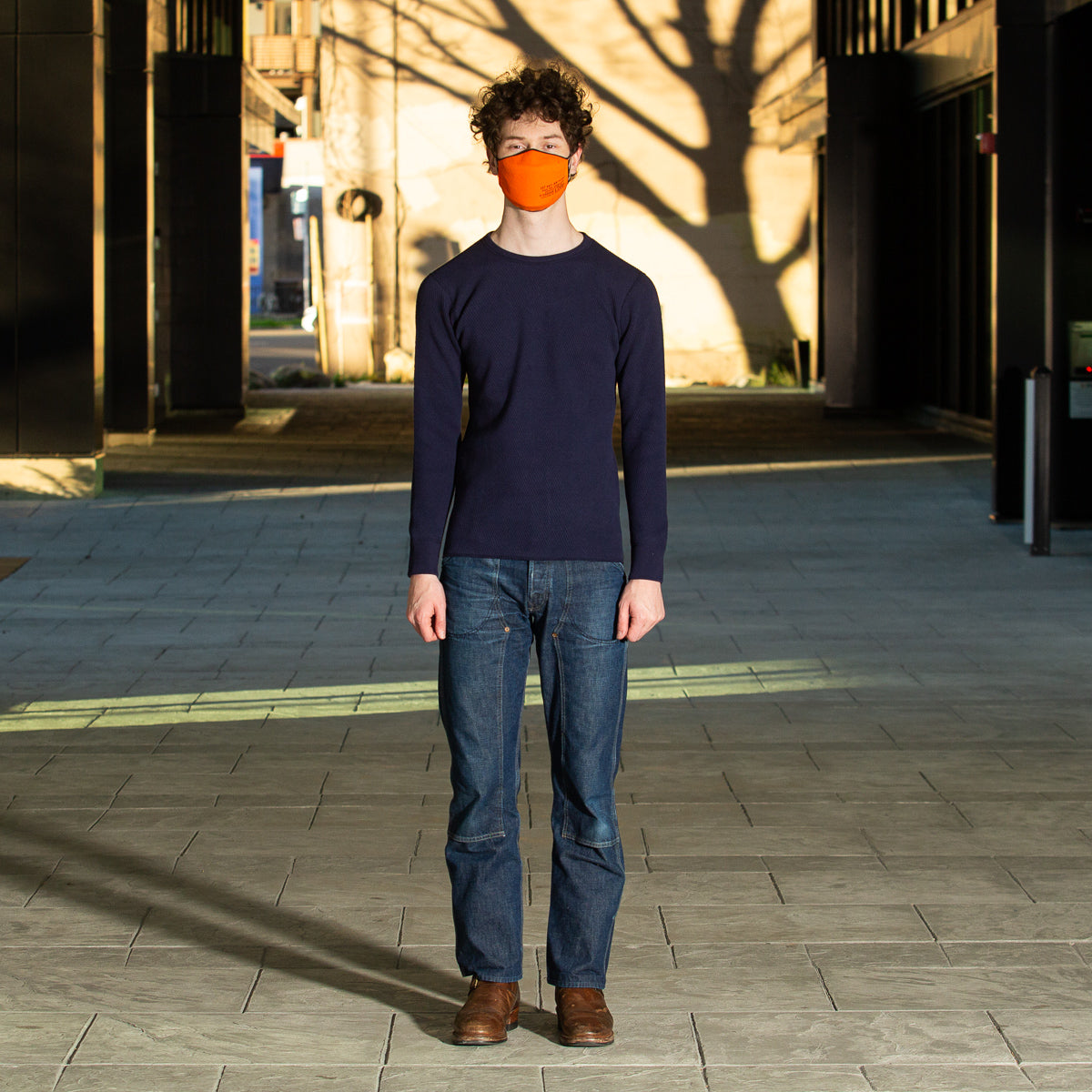 The Real McCoy's Military Thermal Shirt - Navy – Standard & Strange